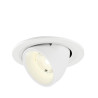 Spot encastré NUMINOS® GIMBLE S intérieur 4000&nbsp;K 40° IP20 rond blanc - SLV - 1009428