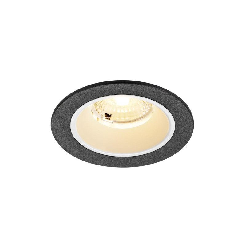 Spot encastré NUMINOS® S intérieur 3000&nbsp;K 40° IP20 rond noir / blanc - SLV - 1009455