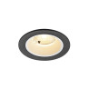 Spot encastré NUMINOS® S intérieur 3000&nbsp;K 40° IP20 rond noir / blanc - SLV - 1009455