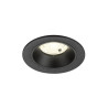 Spot encastré NUMINOS® S intérieur 4000&nbsp;K 20° IP20 rond noir - SLV - 1009469