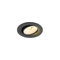 Spot encastré NUMINOS® MOVE S intérieur 3000&nbsp;K 20° IP20 rond noir /blanc - SLV - 1009506