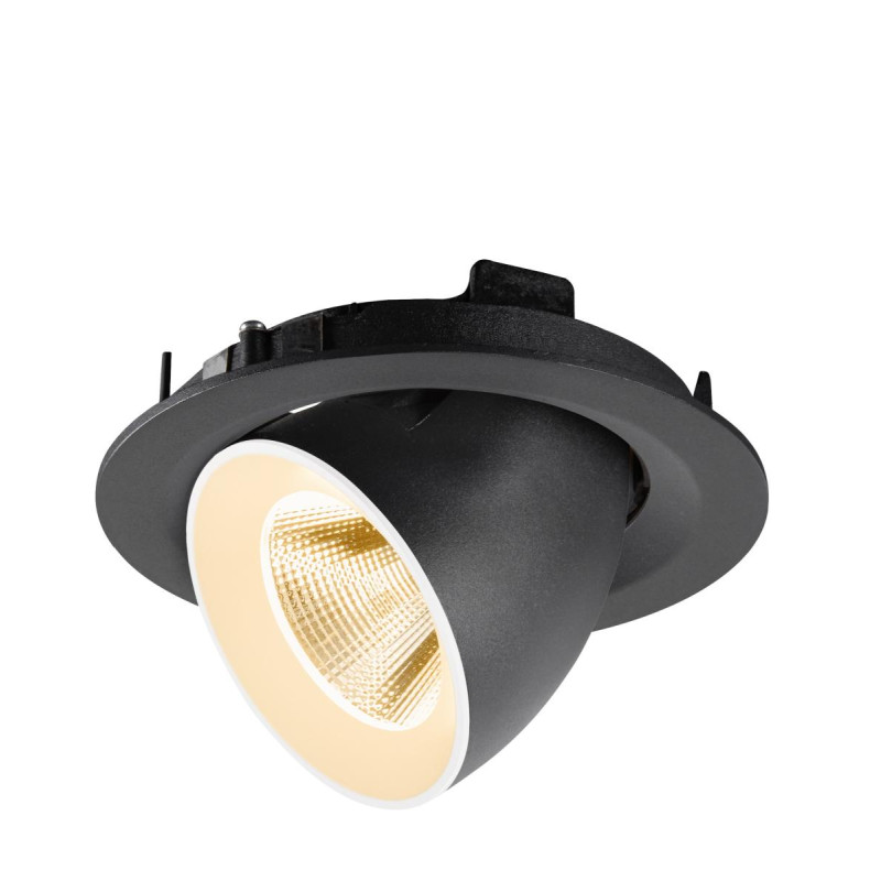 Spot encastré NUMINOS® GIMBLE M intérieur 2700&nbsp;K 20° noir / blanc - SLV - 1009542