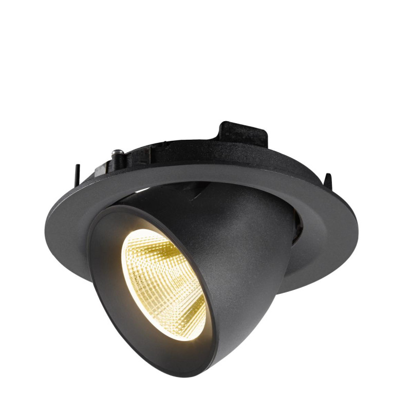 Spot encastré NUMINOS® GIMBLE M intérieur 3000&nbsp;K 20° noir - SLV - 1009559