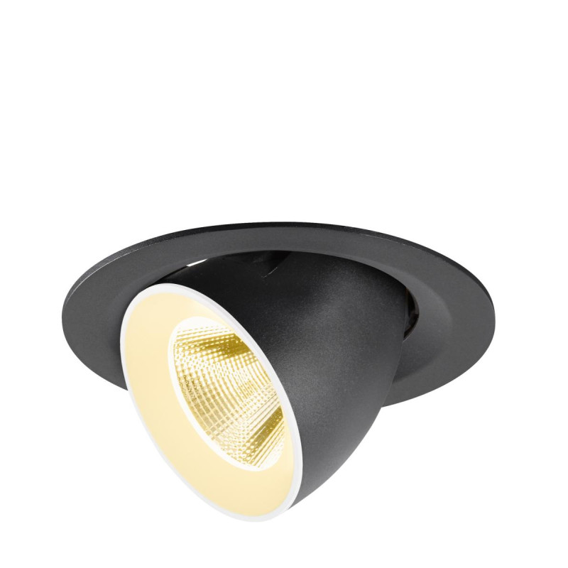 Spot encastré NUMINOS® GIMBLE M intérieur 3000&nbsp;K 20° noir / blanc - SLV - 1009560