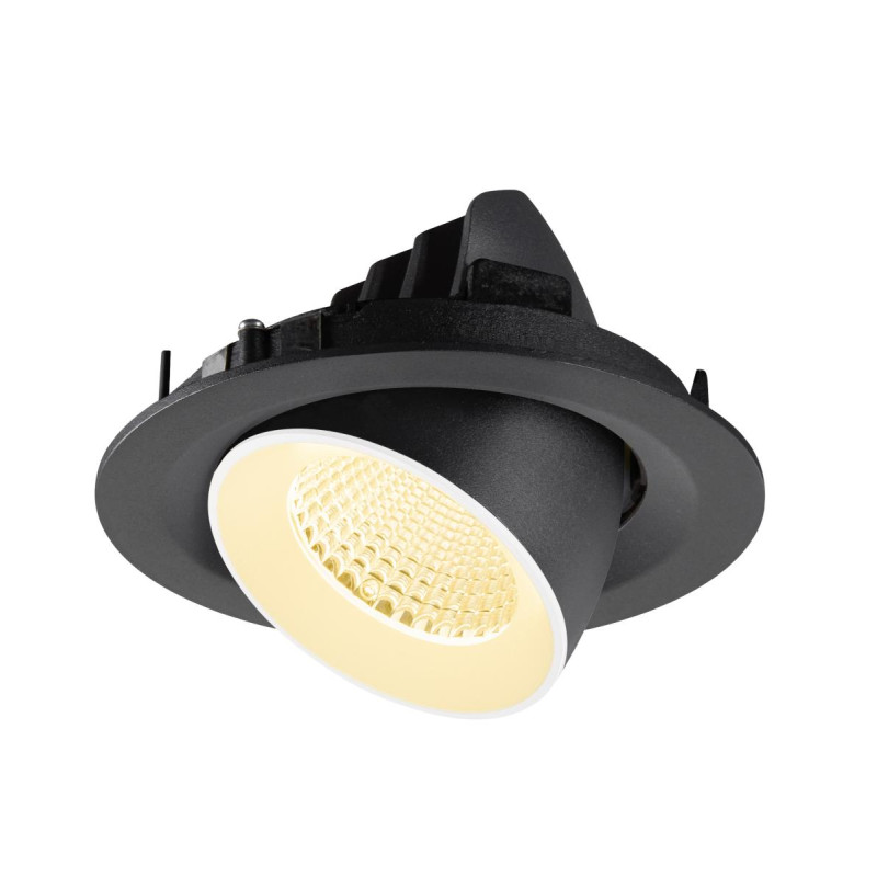 Spot encastré NUMINOS® GIMBLE M intérieur 3000&nbsp;K 40° noir / blanc - SLV - 1009563