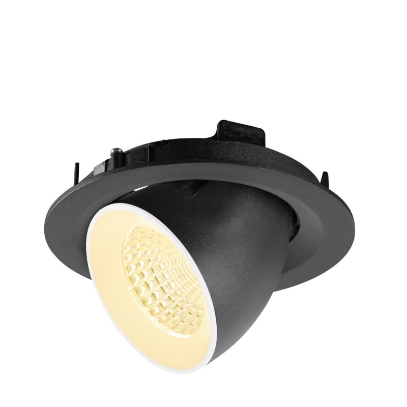 Spot encastré NUMINOS® GIMBLE M intérieur 3000&nbsp;K 55° noir / blanc - SLV - 1009566