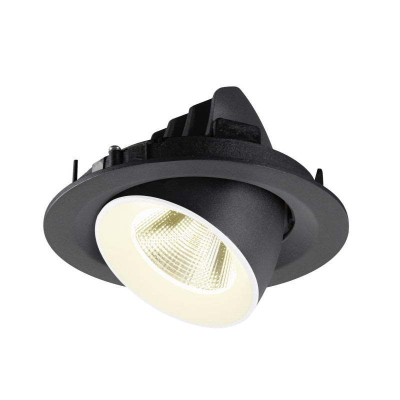 Spot encastré NUMINOS® GIMBLE M intérieur 4000&nbsp;K 20° noir / blanc - SLV - 1009578