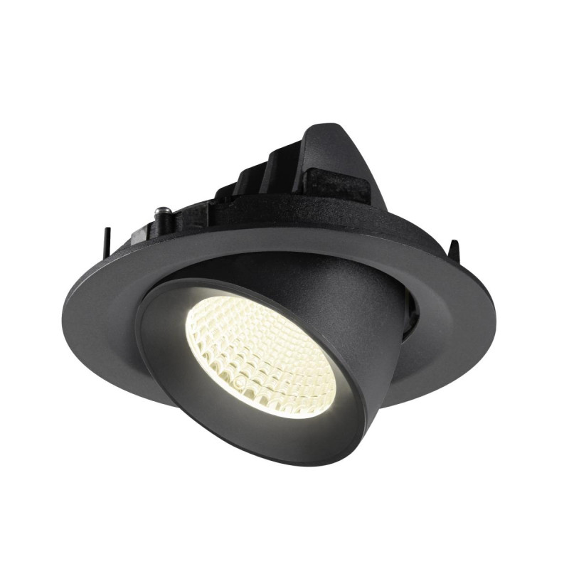 Spot encastré NUMINOS® GIMBLE M intérieur 4000&nbsp;K 40° noir - SLV - 1009580