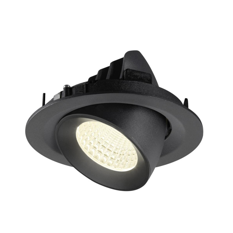 Spot encastré NUMINOS® GIMBLE M intérieur 4000&nbsp;K 55° noir - SLV - 1009583