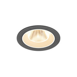 Encastré downlight NUMINOS® M intérieur 2700&nbsp;K 20° IP20 rond noir / blanc - SLV - 1009596