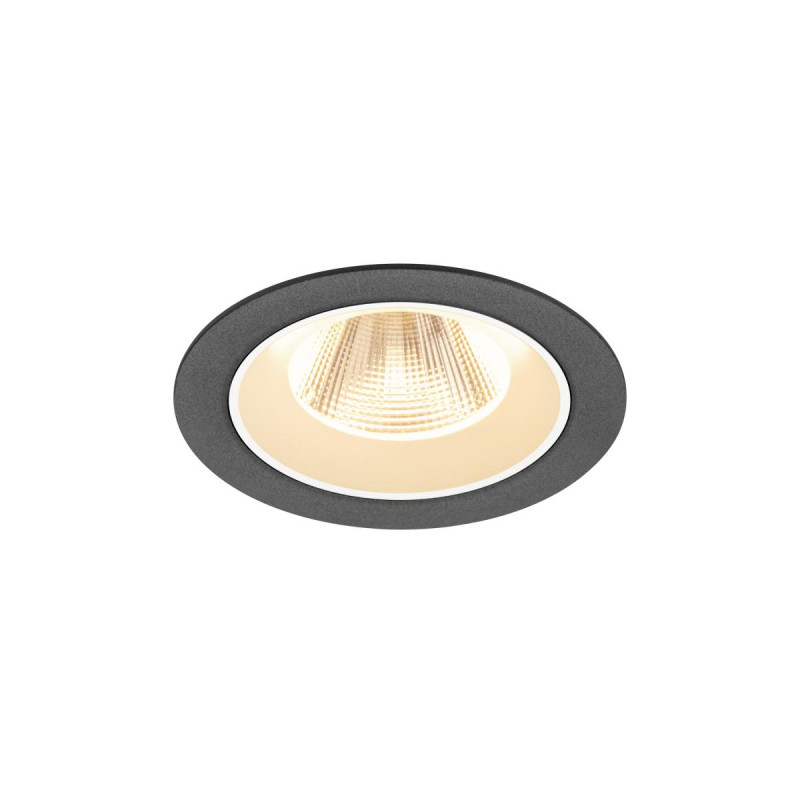 Encastré downlight NUMINOS® M intérieur 2700&nbsp;K 20° IP20 rond noir / blanc - SLV - 1009596