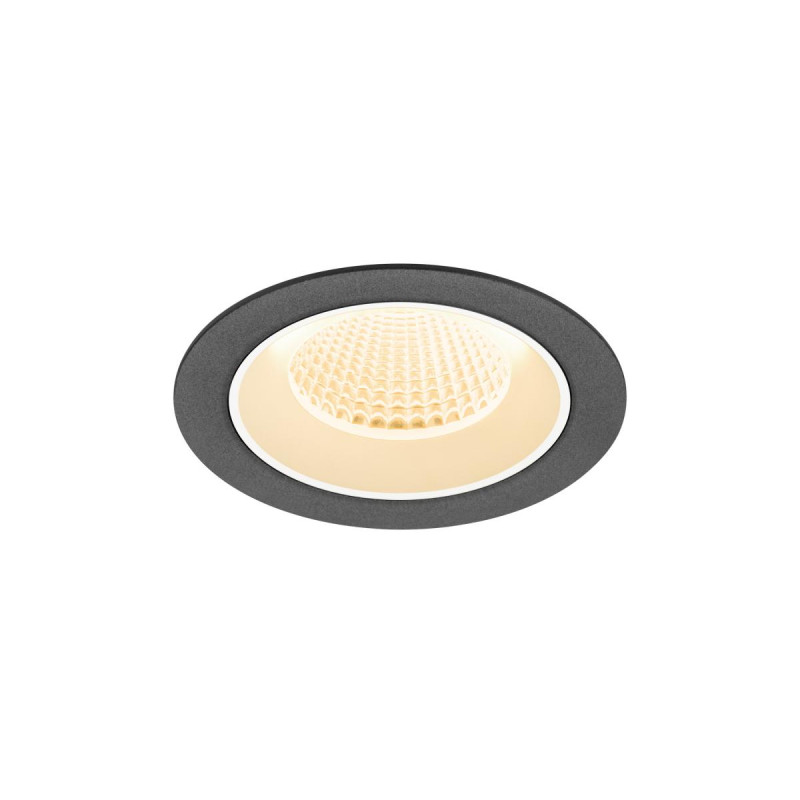Encastré downlight NUMINOS® M intérieur 2700&nbsp;K 40° IP20 rond noir / blanc - SLV - 1009599