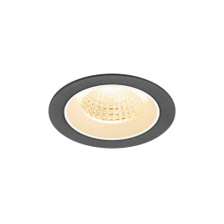 Encastré downlight NUMINOS® M intérieur2700&nbsp;K 55° IP20 rond noir / blanc - SLV - 1009602
