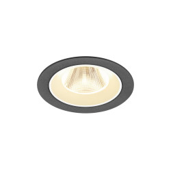 Encastré downlight NUMINOS® M intérieur 3000&nbsp;K 20° IP20 rond noir / blanc - SLV - 1009614