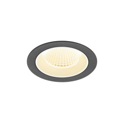 Encastré downlight NUMINOS® M intérieur 3000&nbsp;K 40° IP20 rond noir / blanc - SLV - 1009617