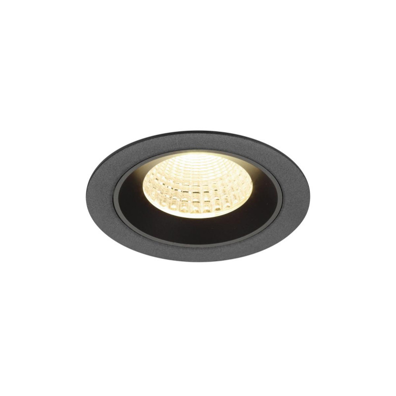 Encastré downlight NUMINOS® M intérieur 3000&nbsp;K 55° IP20 rond noir - SLV - 1009619