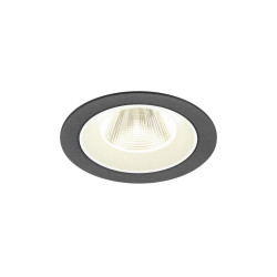 Encastré downlight NUMINOS® M intérieur 4000&nbsp;K 20° IP20 rond noir / blanc - SLV - 1009632