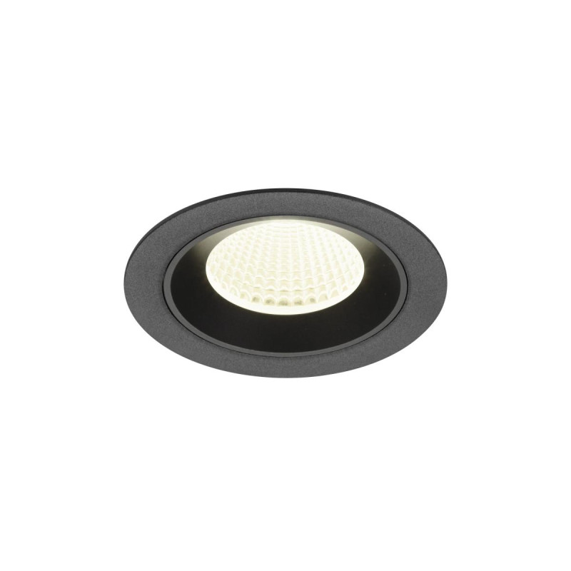 Encastré downlight NUMINOS® M intérieur 4000&nbsp;K 40° IP20 rond noir - SLV - 1009634