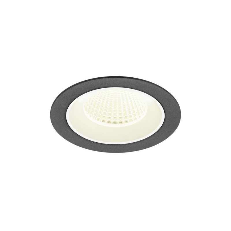 Encastré downlight NUMINOS® M intérieur 4000&nbsp;K 40° IP20 rond noir / blanc - SLV - 1009635