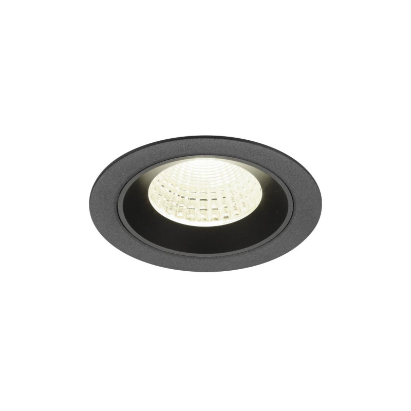 Encastré downlight NUMINOS® M intérieur 4000&nbsp;K 55° IP20 rond noir - SLV - 1009637