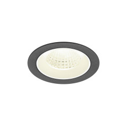 Encastré downlight NUMINOS® M intérieur 4000&nbsp;K 55° IP20 rond noir / blanc - SLV - 1009638
