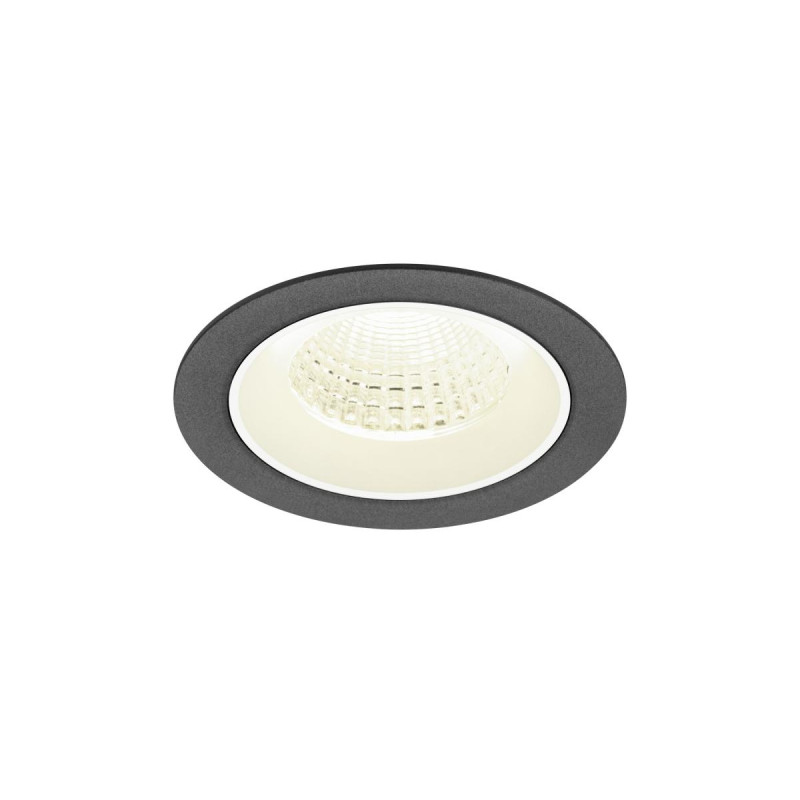 Encastré downlight NUMINOS® M intérieur 4000&nbsp;K 55° IP20 rond noir / blanc - SLV - 1009638