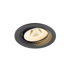 Encastré downlight NUMINOS® MOVE M 2700&nbsp;K 20° IP20 rond noir / blanc - SLV - 1009650
