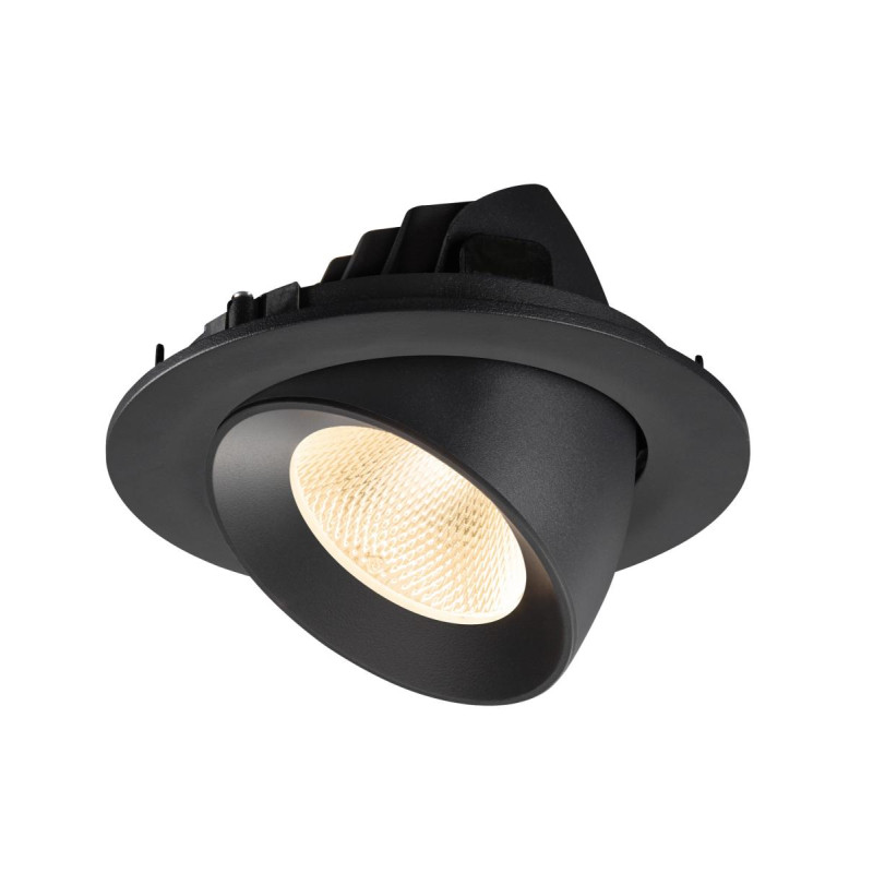 Encastré downlight NUMINOS® GIMBLE L intérieur 2700&nbsp;K 20° IP20 rond noir - SLV - 1009703