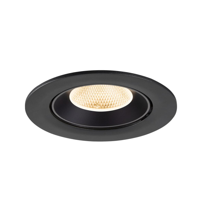Encastré downlight NUMINOS® GIMBLE L intérieur 2700&nbsp;K 20° IP20 rond noir - SLV - 1009703