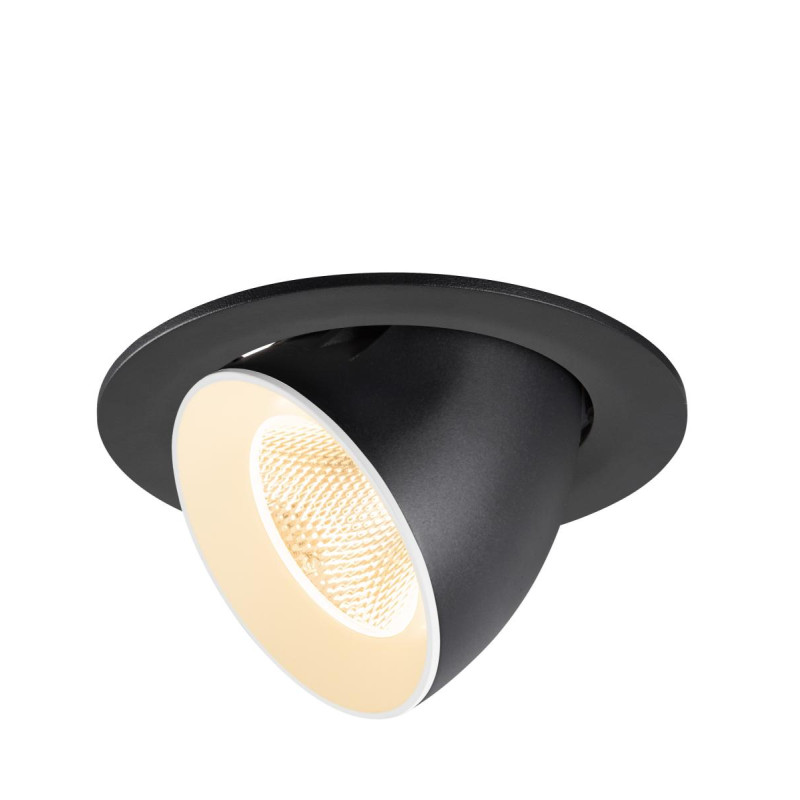 Encastré downlight NUMINOS® GIMBLE L 2700&nbsp;K 20° IP20 rond noir / blanc - SLV - 1009704