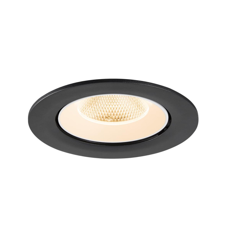 Encastré downlight NUMINOS® GIMBLE L 2700&nbsp;K 20° IP20 rond noir / blanc - SLV - 1009704