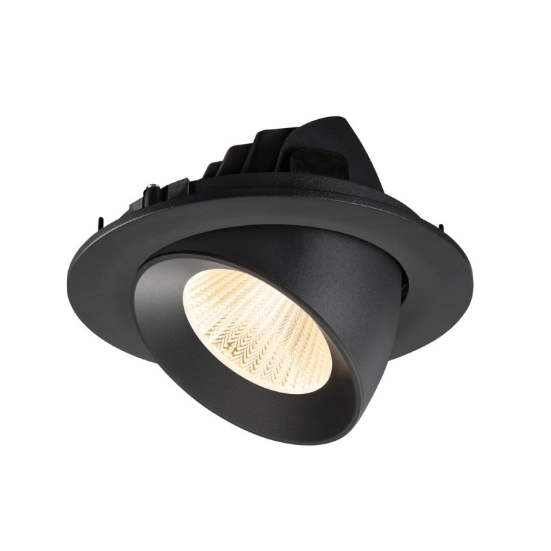 Encastré downlight NUMINOS® GIMBLE L intérieur 2700&nbsp;K 40° IP20 rond noir - SLV - 1009706