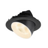 Encastré downlight NUMINOS® GIMBLE L 2700&nbsp;K 40° IP20 rond noir / blanc - SLV - 1009707