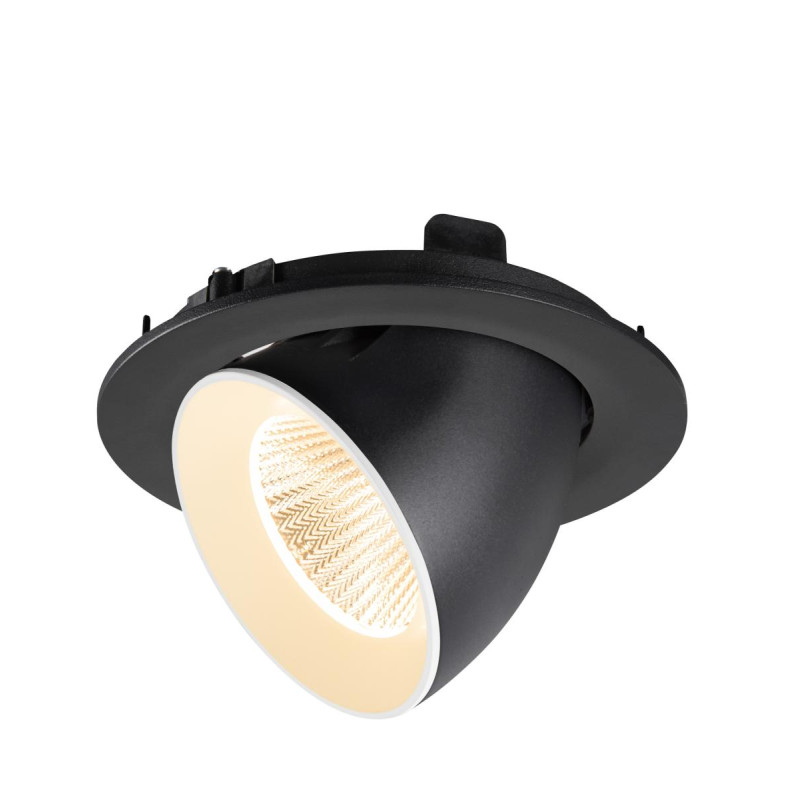 Encastré downlight NUMINOS® GIMBLE L 2700&nbsp;K 40° IP20 rond noir / blanc - SLV - 1009707