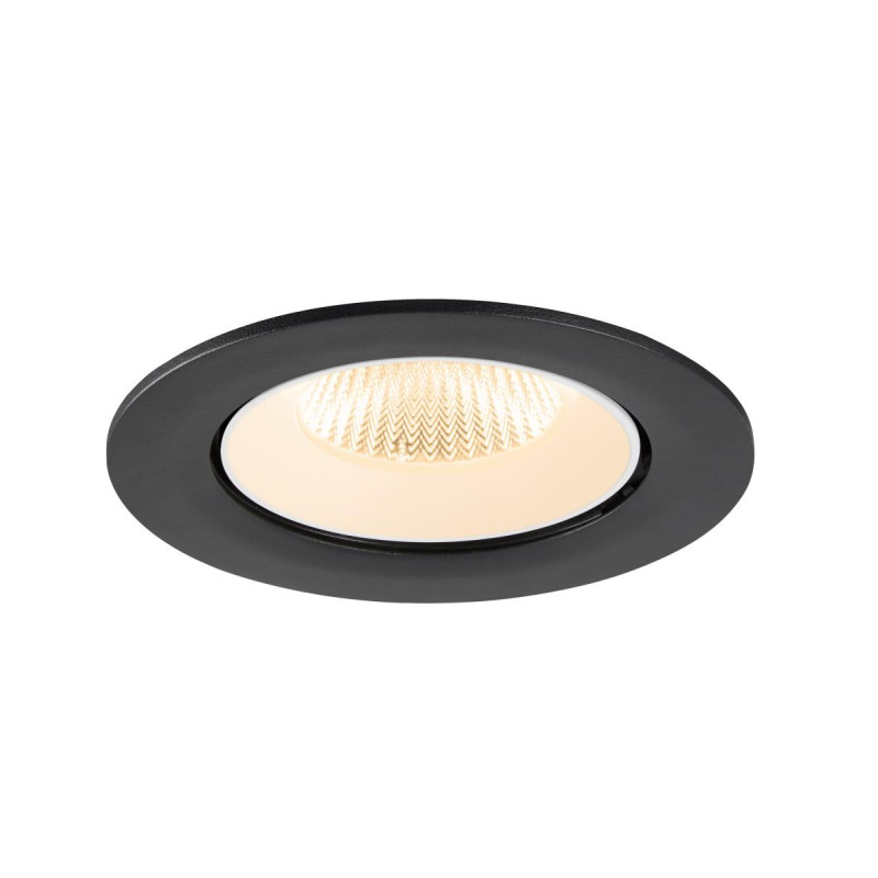 Encastré downlight NUMINOS® GIMBLE L 2700&nbsp;K 40° IP20 rond noir / blanc - SLV - 1009707