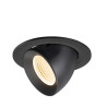 Encastré downlight NUMINOS® GIMBLE L intérieur 2700&nbsp;K 55° IP20 rond noir - SLV - 1009709