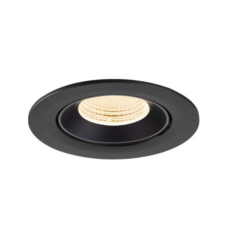 Encastré downlight NUMINOS® GIMBLE L intérieur 2700&nbsp;K 55° IP20 rond noir - SLV - 1009709