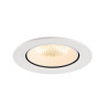 Encastré downlight NUMINOS® GIMBLE L intérieur 2700&nbsp;K 40° IP20 rond blanc - SLV - 1009716