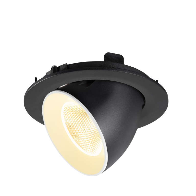 Encastré downlight NUMINOS® GIMBLE L 3000&nbsp;K 20° IP20 rond noir / blanc - SLV - 1009722