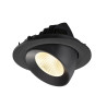Encastré downlight NUMINOS® GIMBLE L intérieur 3000&nbsp;K 40° IP20 rond noir - SLV - 1009724