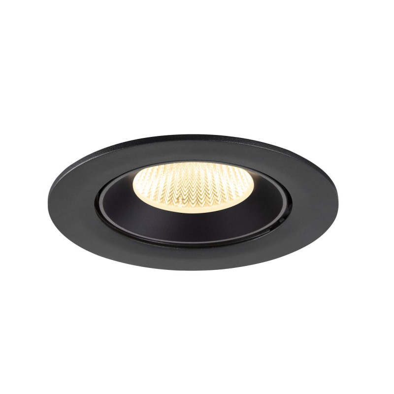 Encastré downlight NUMINOS® GIMBLE L intérieur 3000&nbsp;K 40° IP20 rond noir - SLV - 1009724