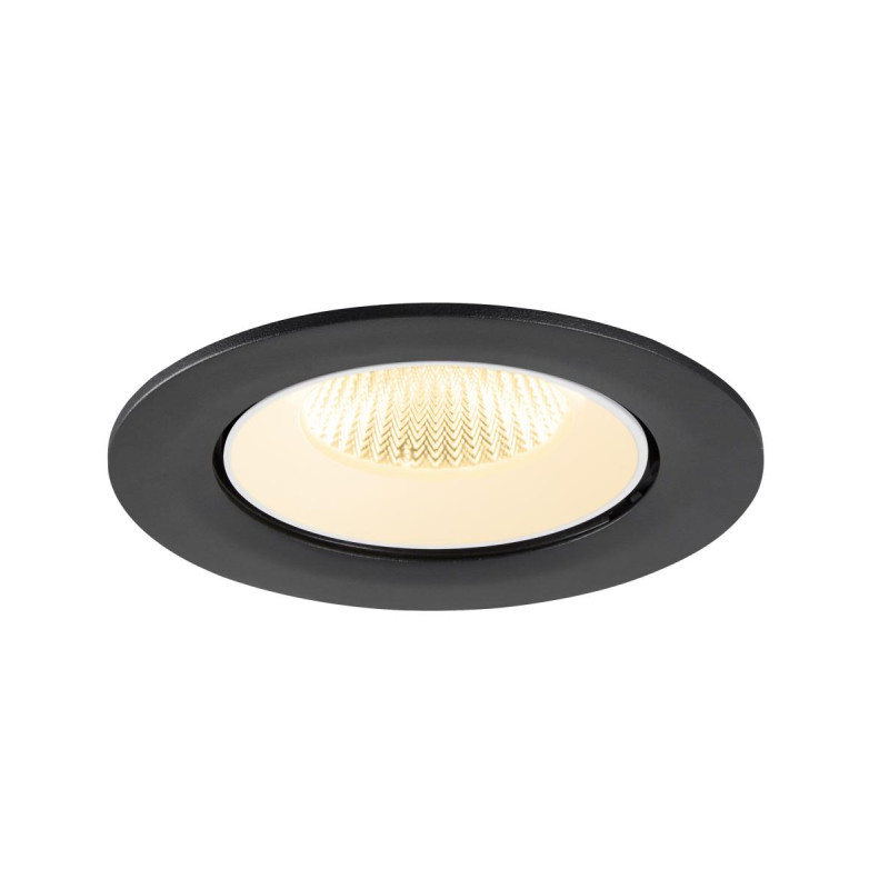 Encastré downlight NUMINOS® GIMBLE L 3000&nbsp;K 40° IP20 rond noir / blanc - SLV - 1009725