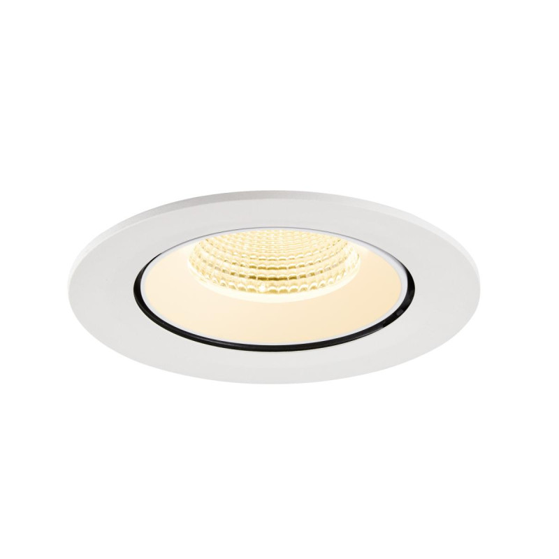 Encastré downlight NUMINOS® GIMBLE L intérieur 3000&nbsp;K 55° IP20 rond blanc - SLV - 1009737