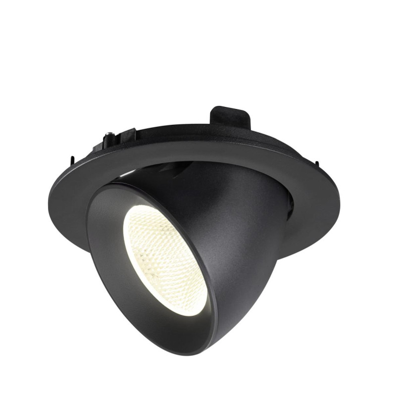 Encastré downlight NUMINOS® GIMBLE L intérieur 4000&nbsp;K 20° IP20 rond noir - SLV - 1009739