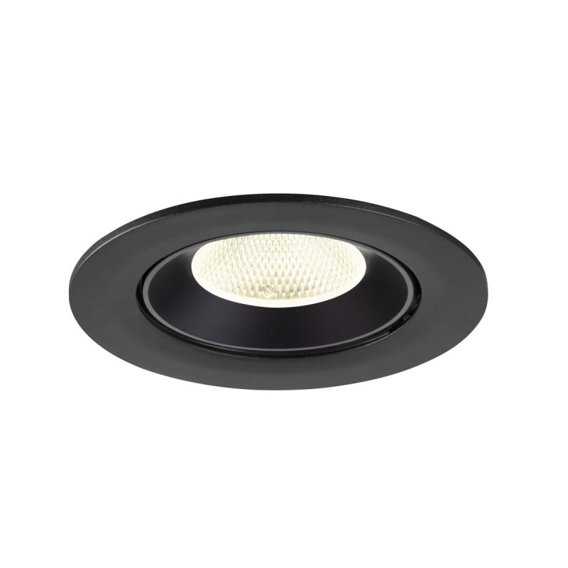 Encastré downlight NUMINOS® GIMBLE L intérieur 4000&nbsp;K 20° IP20 rond noir - SLV - 1009739