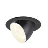 Encastré downlight NUMINOS® GIMBLE L 4000&nbsp;K 20° IP20 rond noir / blanc - SLV - 1009740