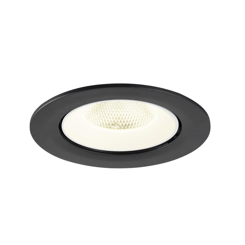 Encastré downlight NUMINOS® GIMBLE L 4000&nbsp;K 20° IP20 rond noir / blanc - SLV - 1009740