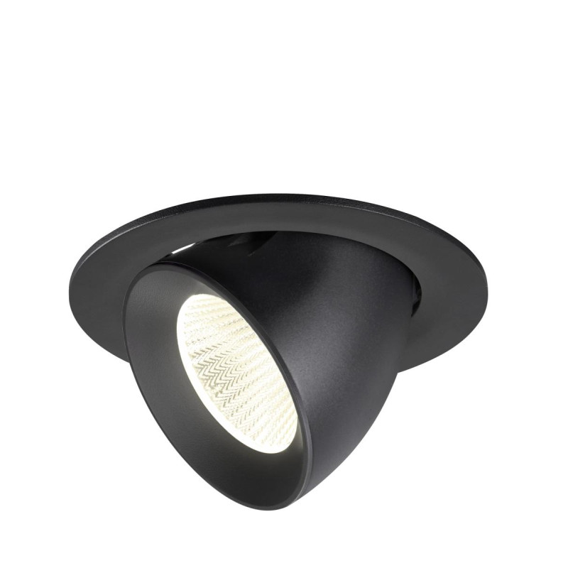 Encastré downlight NUMINOS® GIMBLE L intérieur 4000&nbsp;K 40° IP20 rond noir - SLV - 1009742