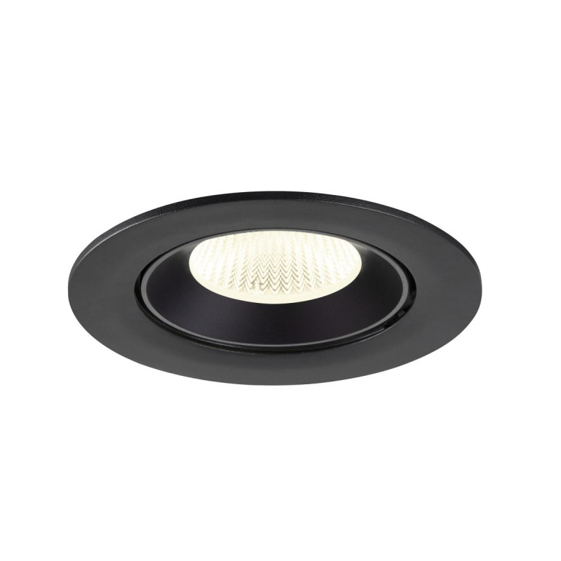 Encastré downlight NUMINOS® GIMBLE L intérieur 4000&nbsp;K 40° IP20 rond noir - SLV - 1009742