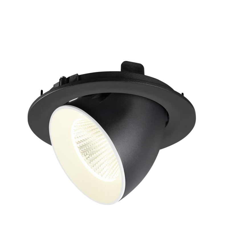 Encastré downlight NUMINOS® GIMBLE L 4000&nbsp;K 40° IP20 rond noir / blanc - SLV - 1009743